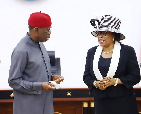 Okowa Inaugurates Justice Theresa Diai As Delta Acting CJ … Says Delta has improved access to justice