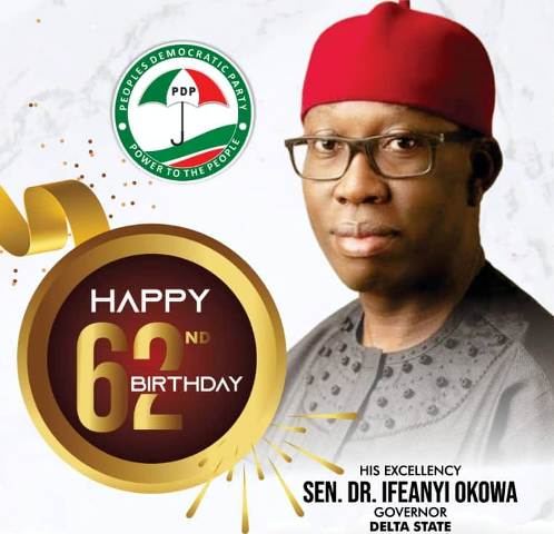 Okowa @ 62: Ochei Congratulates Okowa, Receives APC Remnant in Ezi