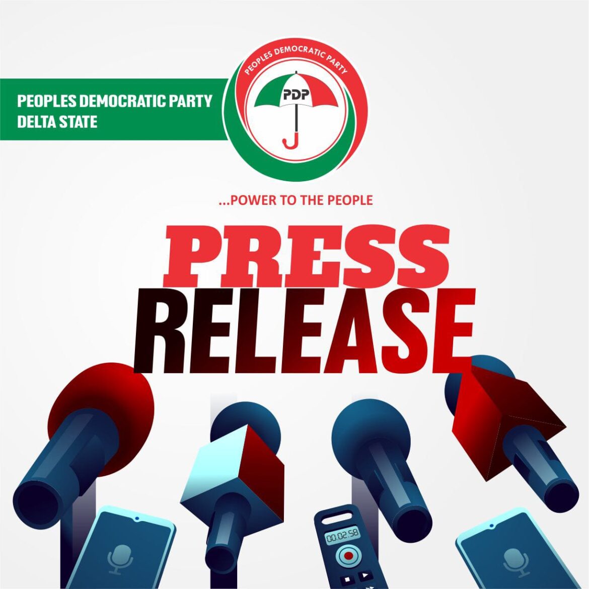 2023: DELTA PDP CONGRATULATES RT. HON. SHERIFF OBOREVWORI, OTHER VICTORIOUS CANDIDATES, AFTER SUCCESSFUL PRIMARIES