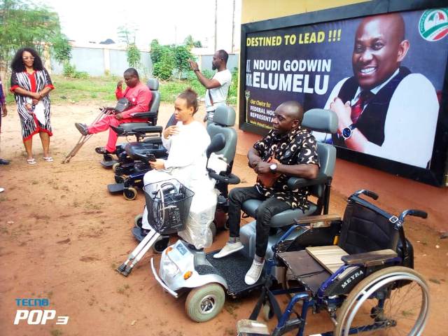 Elumelu Donates Motorized Wheelchairs To Physically Challenged Persons