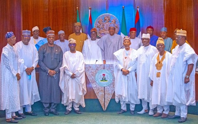 Aggrieved APC Senators Meet With Buhari In Abuja