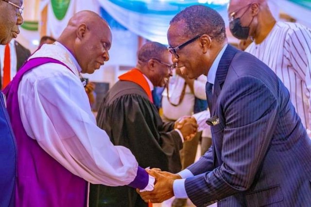 Okowa Congratulates New CAN President, Archbishop Okoh