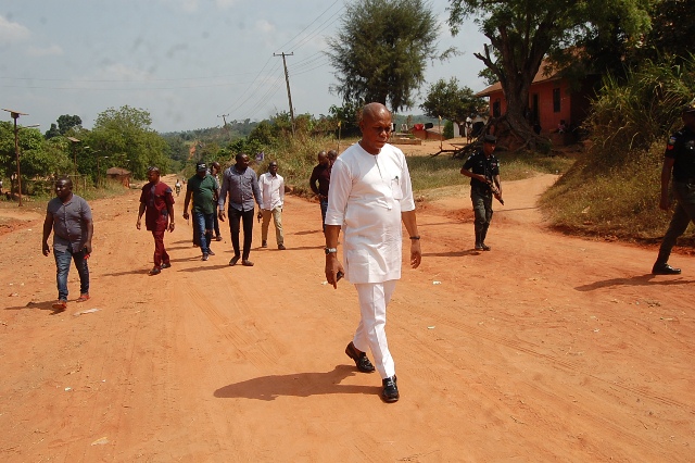 Aniocha North Council Boss, Okwechime Inspects Opening Of Ubulubu Road, As Council Begins Massive Grading of Earth Roads.