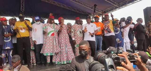 Delta PDP Campaign Rally: Overwhelming Crowd of PDP Supporters In Ika Federal Constituency, A Clear Statement of Thanks To PDP, Okowa – Reps Minority Leader