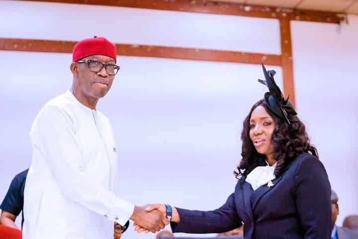 Okowa Swears in Justice Catherine Ojugbana-Orishedere as Acting President of Delta State Customary Court of Appeal…Says His Administration Provided Judiciary with Right Tools
