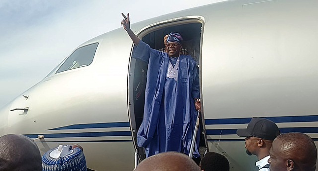 One Month Europe Vacation: Nigeria President-Elect, Bola Tinubu Is Back To Nigeria