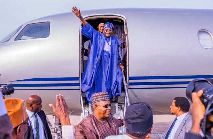 President-Elect Tinubu, Departs Nigeria to Europe On Working Visit