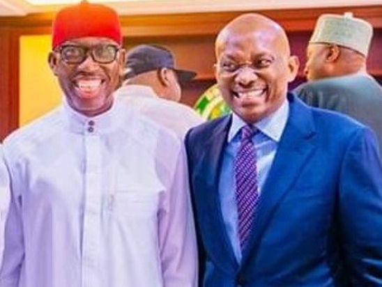 Elumelu Celebrates Okowa @ 64