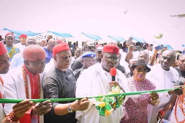 Oborevwori Inaugurates Projects Executed By Okwechime Led Administration In Aniocha North, Says Delta Councils’ Achievements Excites Him
