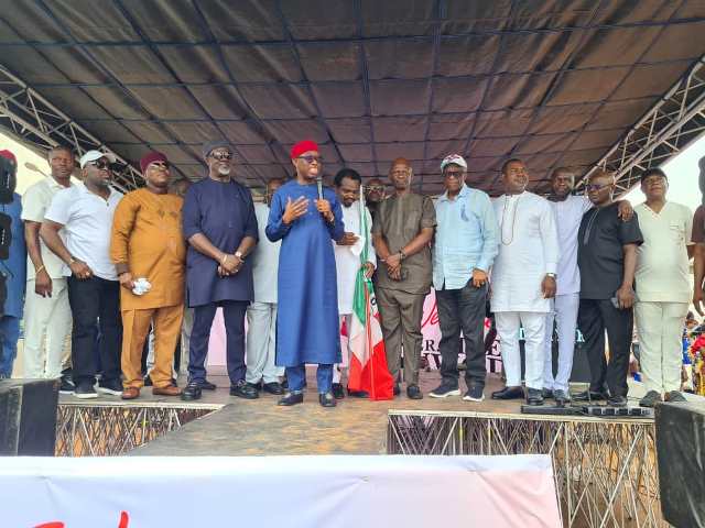 Okowa Charges Aniocha North To Produce Highest Votes in Forthcoming Elections, As Fidel Onwodi Returns To PDP