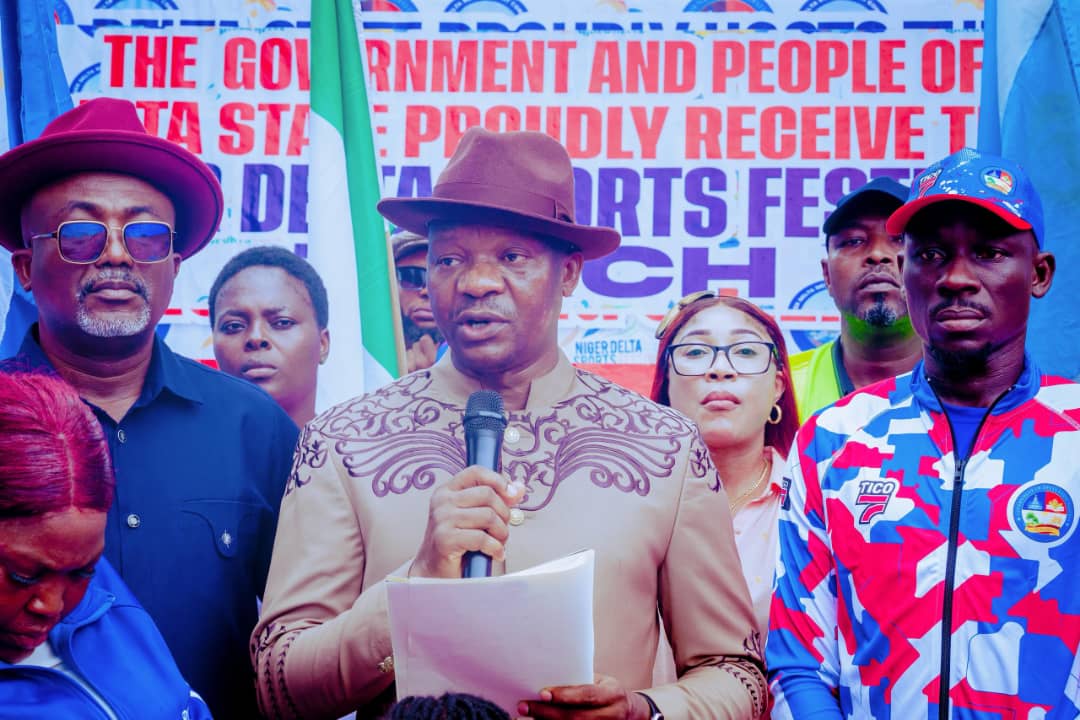 Oborevwori Tasks Team Delta On Victory As Niger Delta Sports Festival Torch Lands Asaba