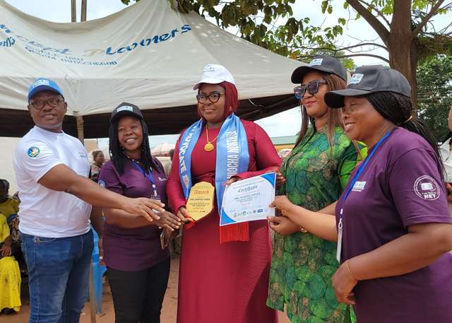 Aniocha North Council Boss, Hon Chinye Launches 2025 ITN Mass Distribution Campaign, Decorates Wife as Net Advocate to Combat Malaria