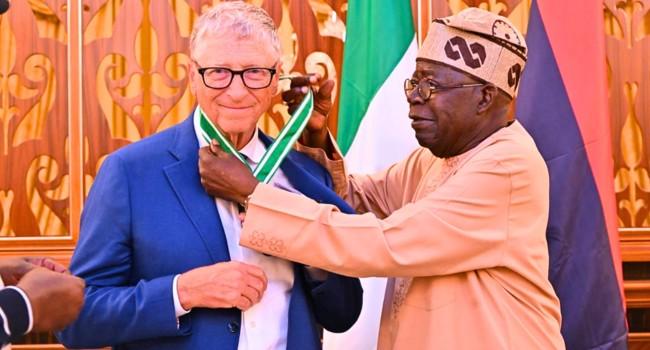 Tinubu Confers National Honour On Bill Gates