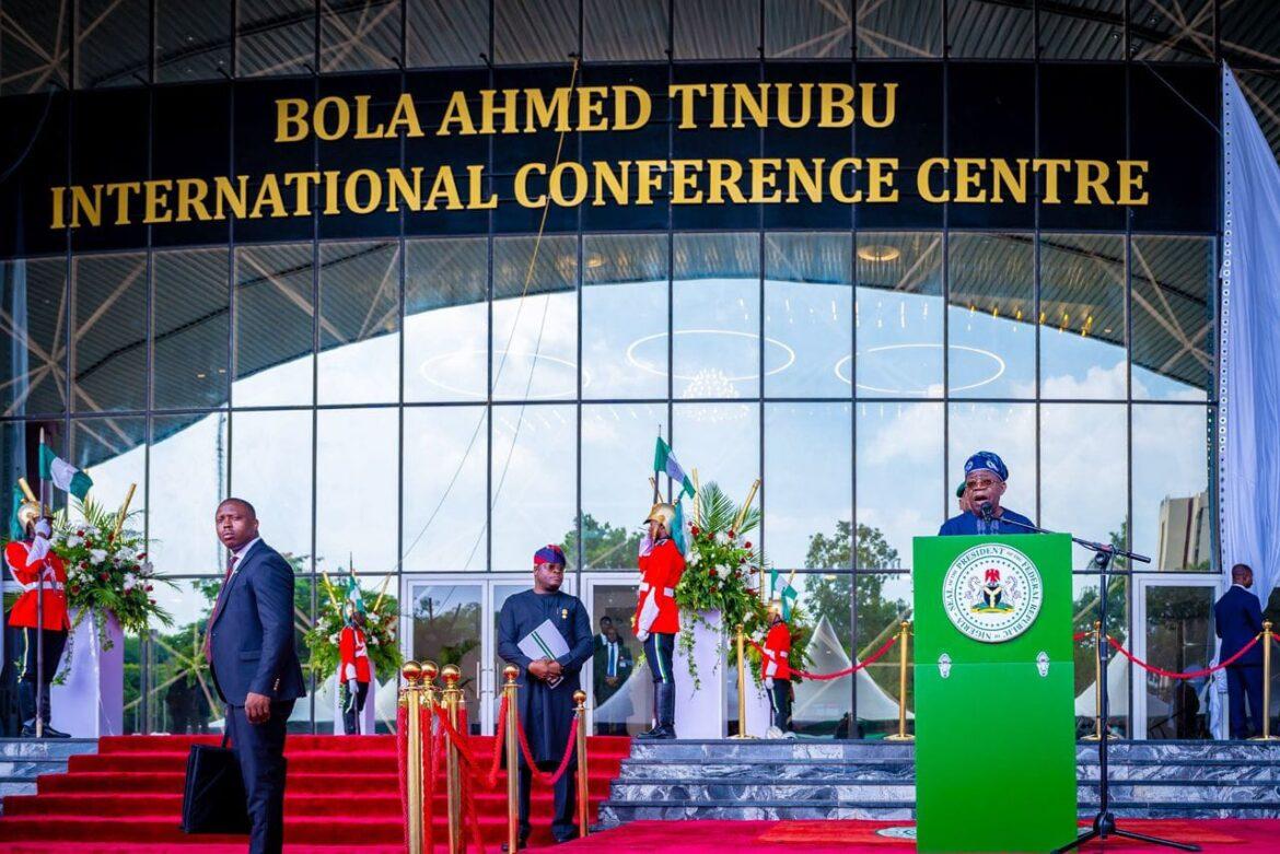 Tinubu Inaugurates Refurbished Abuja ICC …Urges Wike To Ignore Critics, Focus On FCT Development