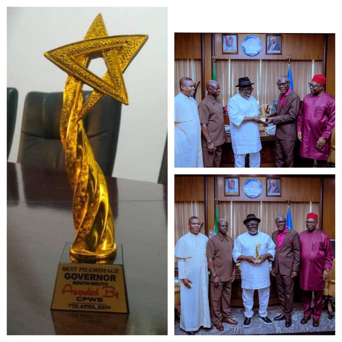 Governor Oborevwori Honoured With Best South-South Pilgrimage Governor Award