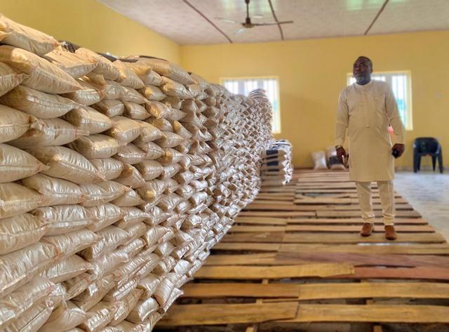 Aniocha North Local Government Receives Delivery of 3000 Bags of Rice Donation from Dumebi Kachikwu, as Administration Provides Hospital Equipment to Primary Health Care Centres