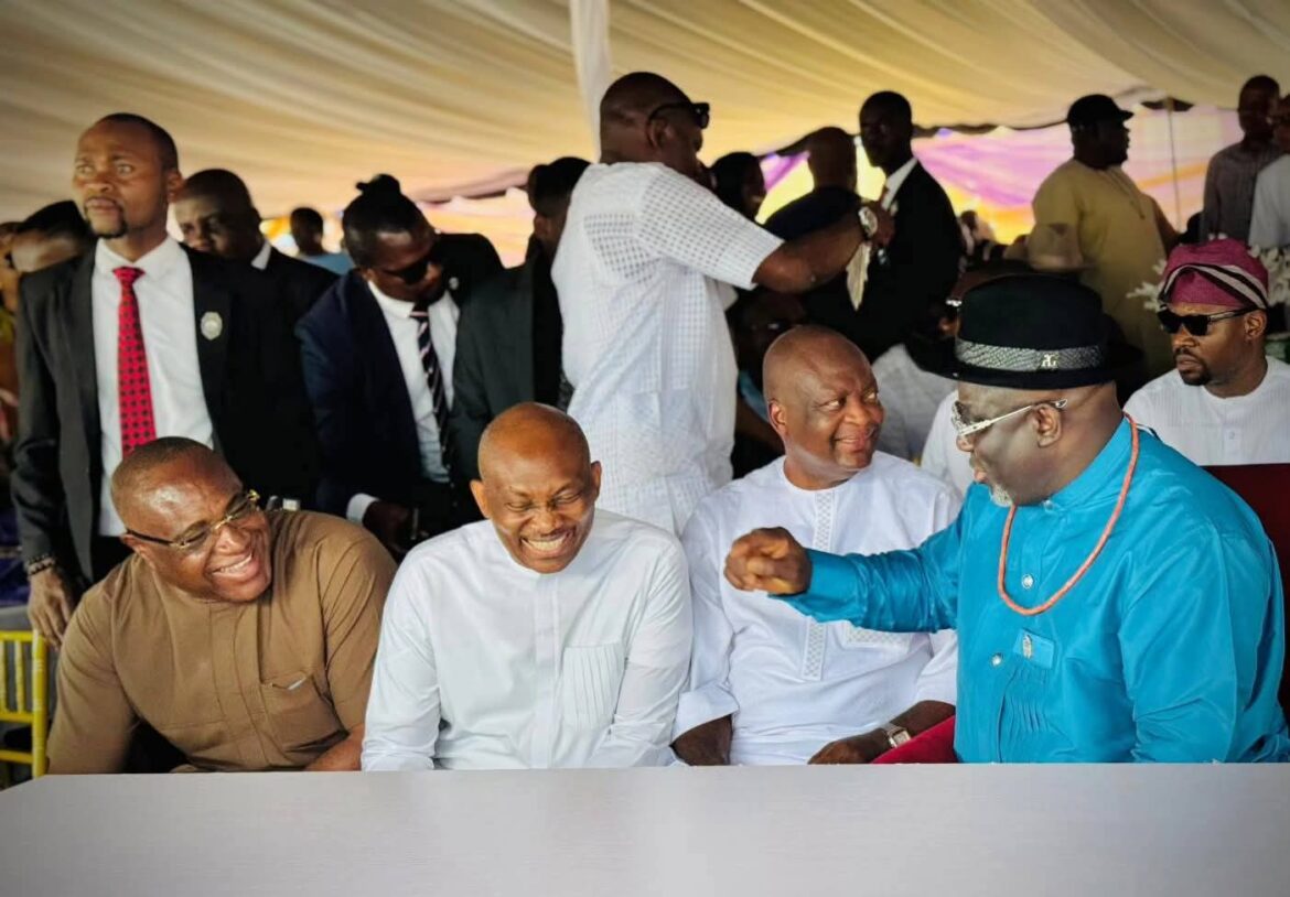 Late Pa Patrick Okolie Fejokwu Laid to Rest in Grand Style, As Gov Oborevwori, Elumelu, Guwor, Chinye, Over 30 Army Generals Grace Event