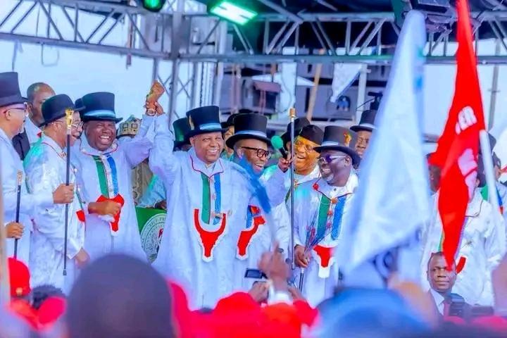 Shettima, Akpabio, APC Govs In Bayelsa As Diri Joins Ruling Party