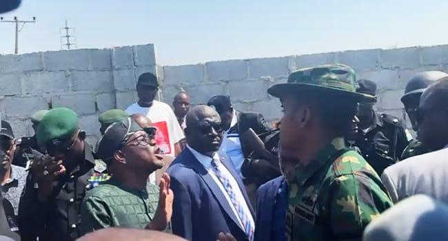 FCT Minister Wike Clashes with Soldiers Over Land Dispute in Abuja