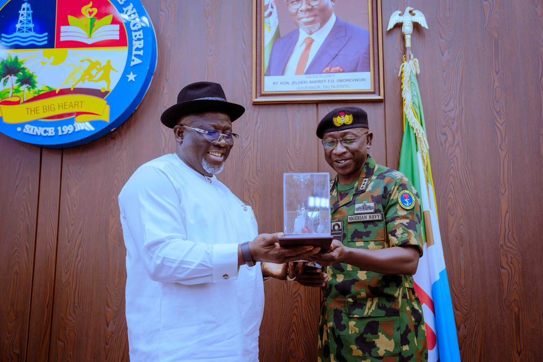 Oborevwori Hails Navy’s Role In Safeguarding Nigeria’s Maritime Assets