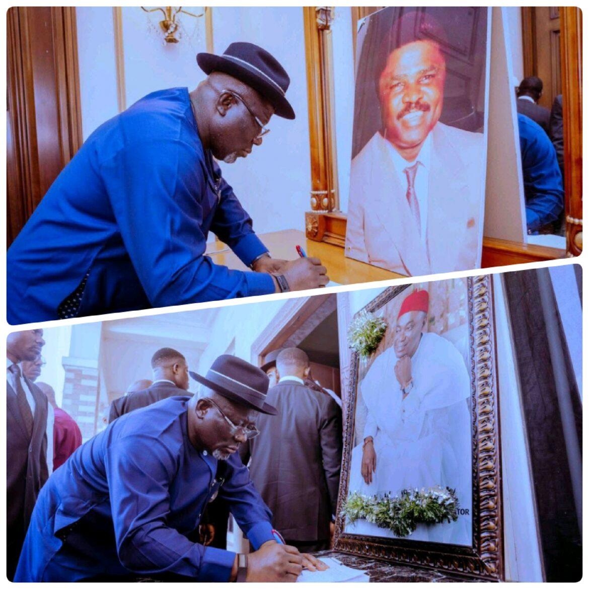 Oborevwori Pays Condolence Visit To Nwaoboshi, Nuel Ojei Families, Says Delta Has Lost Rare Leaders