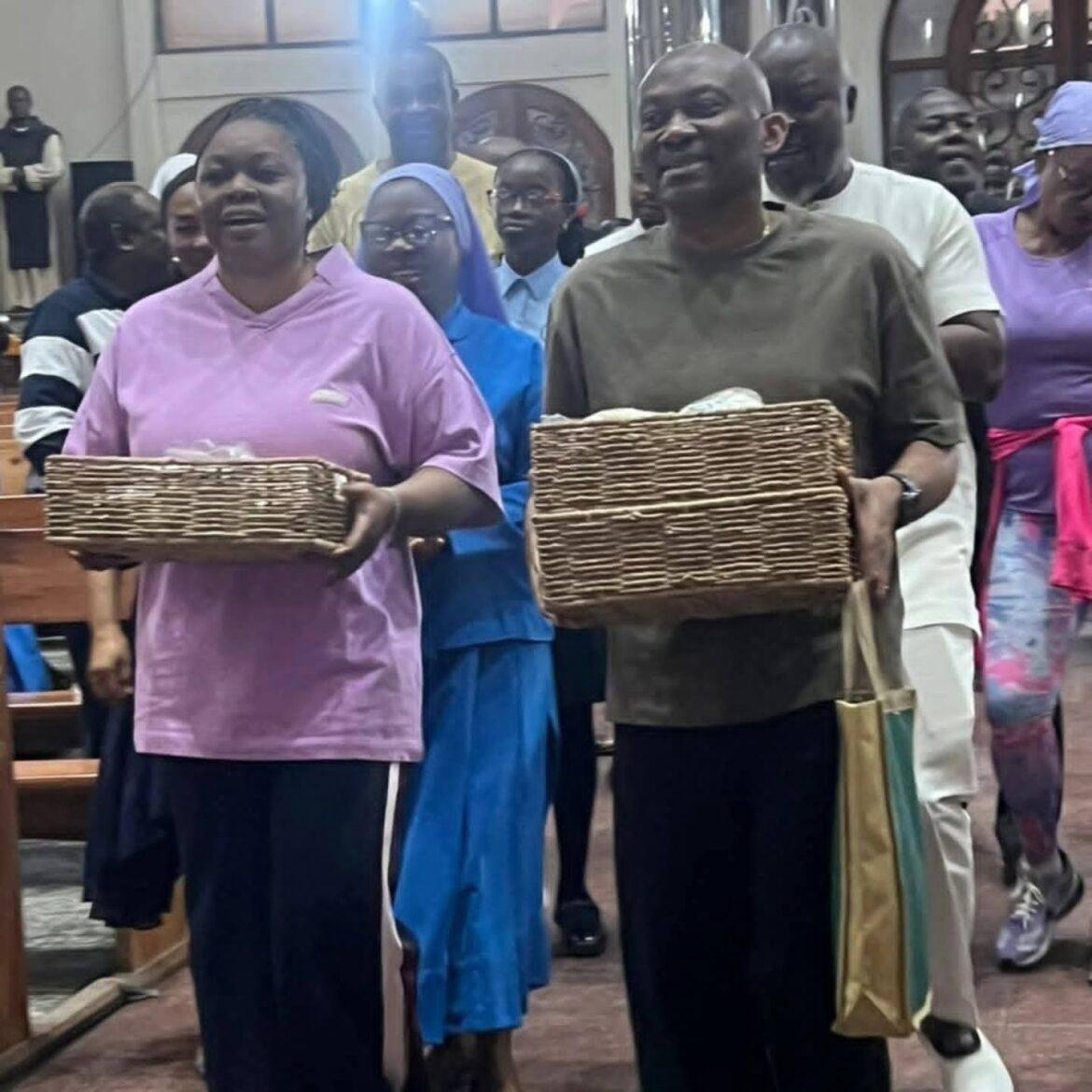 Elumelu Marks his birthday with Private Thanksgiving Mass in Abuja as Supporters Storm Hospitals, Orphanages in Delta to Honour Him