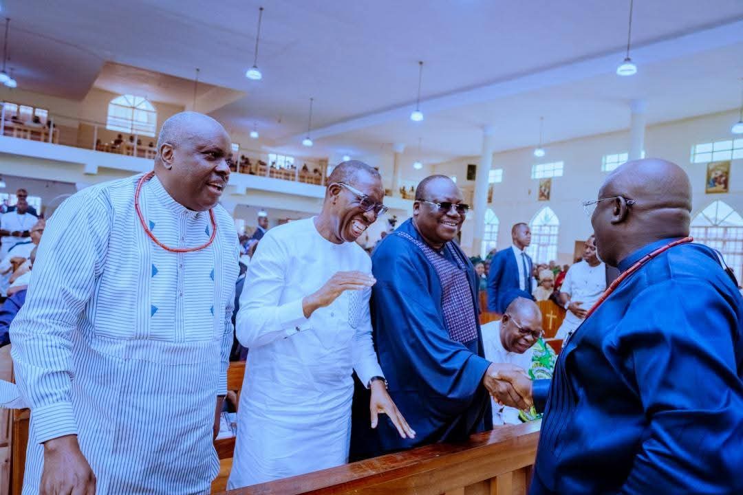 Don’t Allow Division Define Us, Oborevwori Tells Politicians At Nwaoboshi’s Funeral