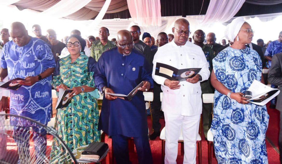 Oborevwori, Others Attend Elue’s Service of Songs as Cleric Urges Reflection on Eternity