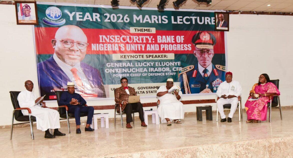 Maris Lecture 2026: Oborevwori Rallies Citizens’ Active Participation In Tackling Insecurity As Irabor Blames Unresolved Political Crises