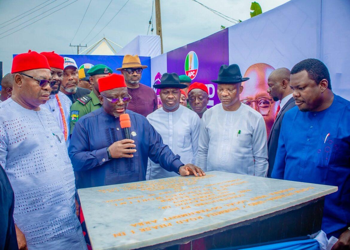 Oborevwori Inaugurates 18km Of Roads In Ndokwa West …Assures On Phase II Of Utagba-Uno/Ndemili Road