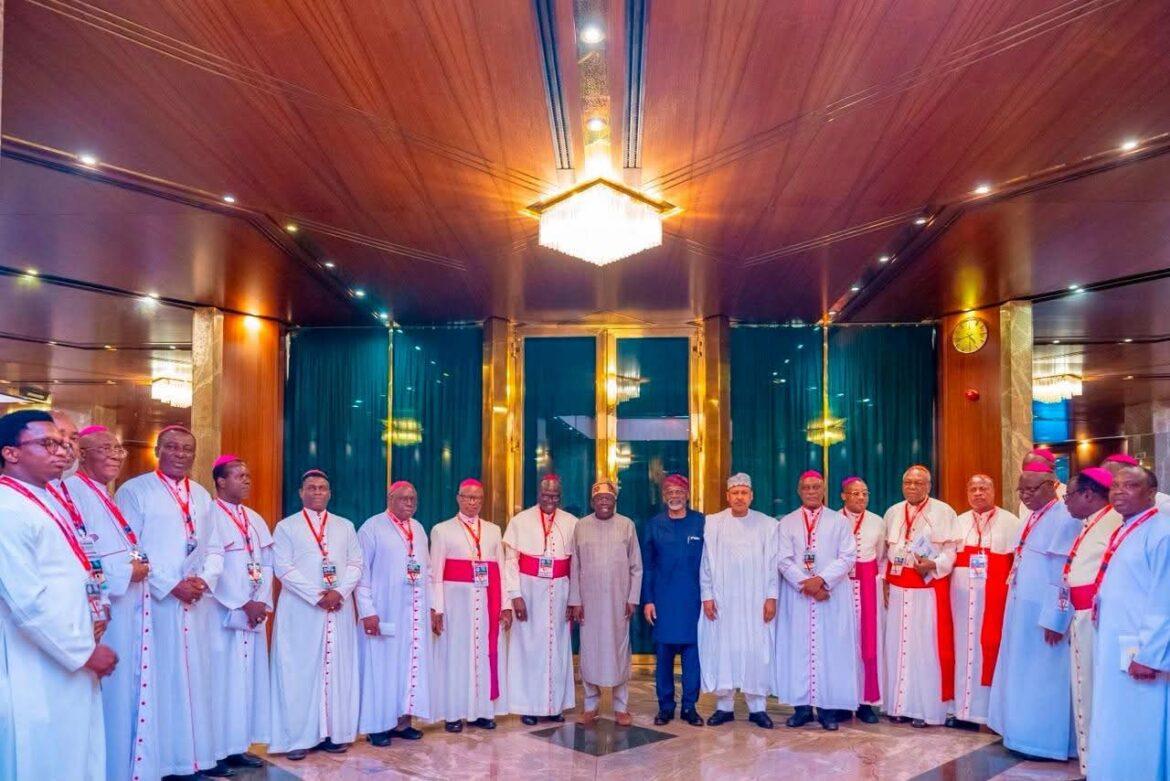 Tinubu Assures Catholic Bishops of Victory Over Insecurity, Says Nigeria’s Economy Has Recovered