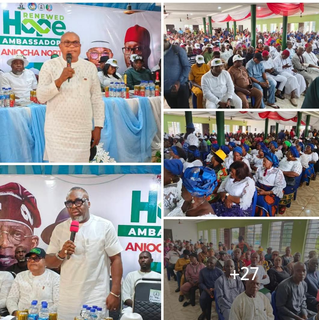 Chinye’s Development Strides Earn Commendation as Renewed Hope Ambassadors Hold Aniocha North Town Hall Meeting 