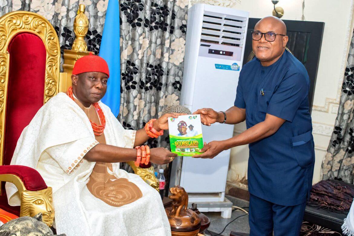 Asagba Hails Funkekeme, Declares support For Tinubu, Oborevwori, APC
