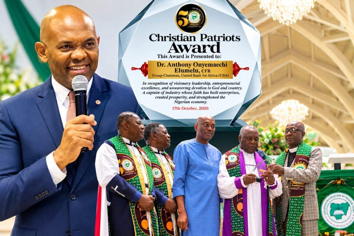 CAN Honours Tony Elumelu with Christian Patriot Award at Golden Jubilee Celebration