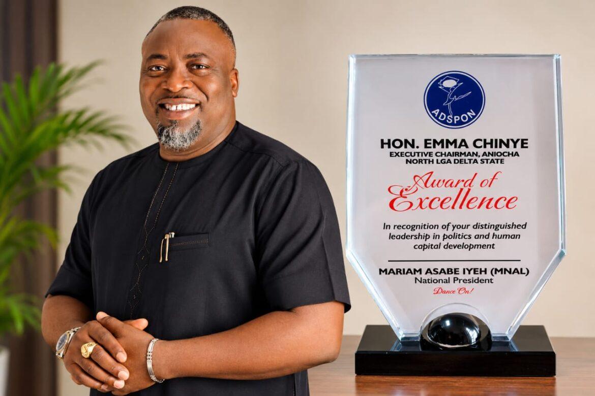ADSPON Honours Aniocha North LG Chairman Chinye for Leadership, Arts Development